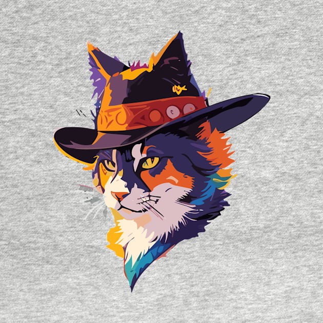 cowboy cat by ReaBelle